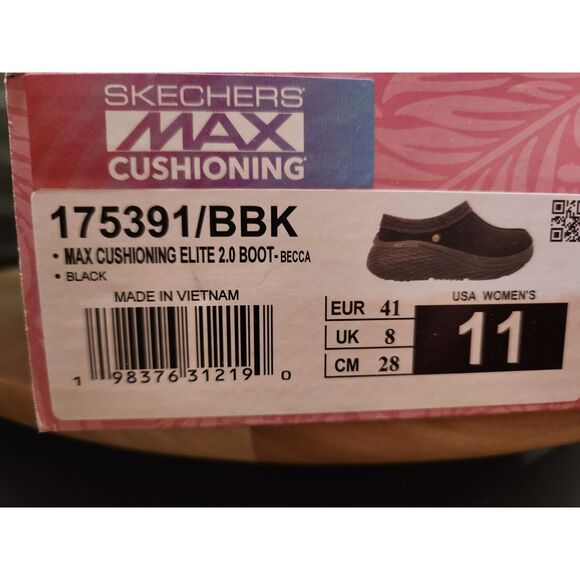 Skechers Go Walk Max Cushioning Elite 2.0 Becca Boot | Women’s 11 Black - Picture 6 of 10